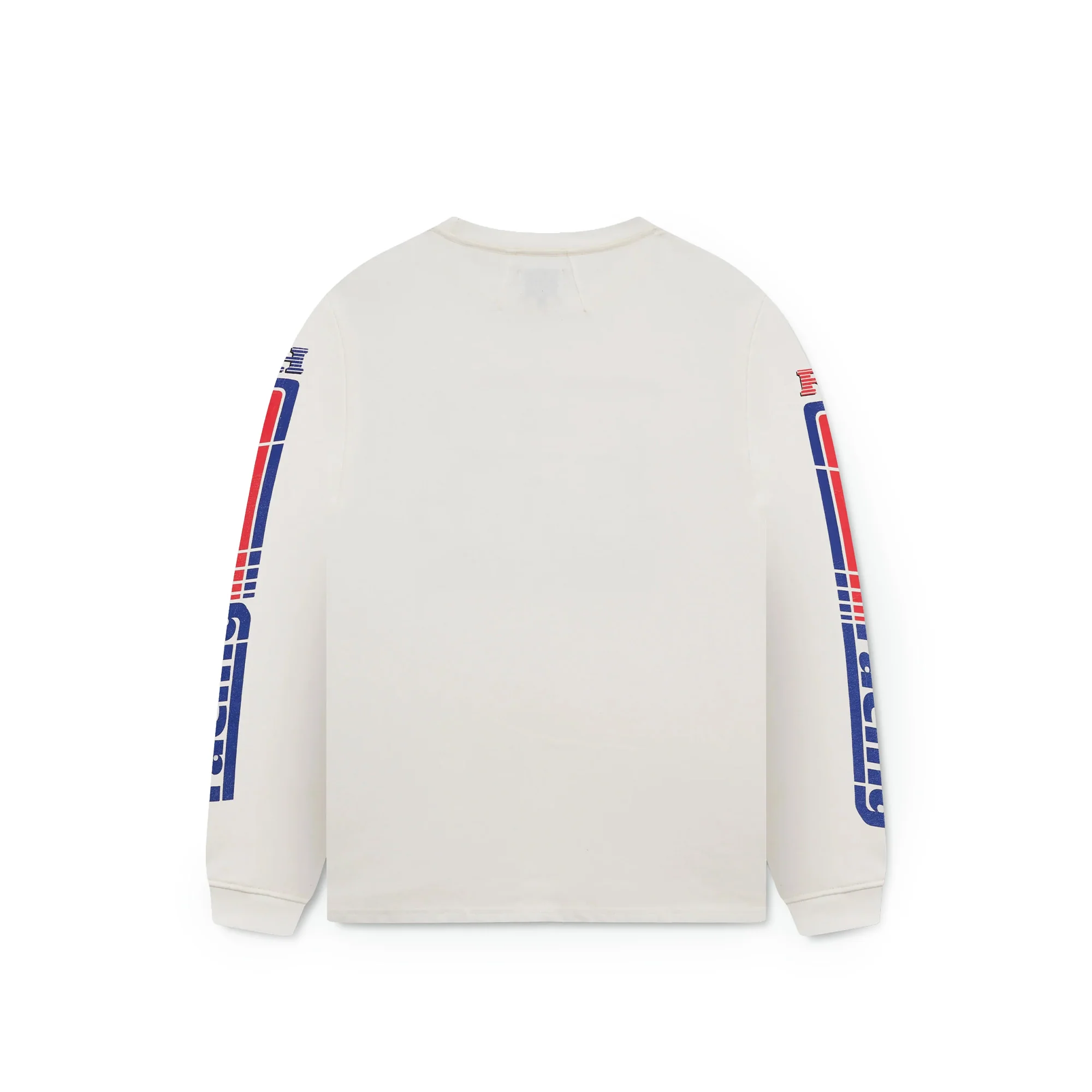 Rhude Split Petrol LS Tee 'Vintage White/Red' - Image 2