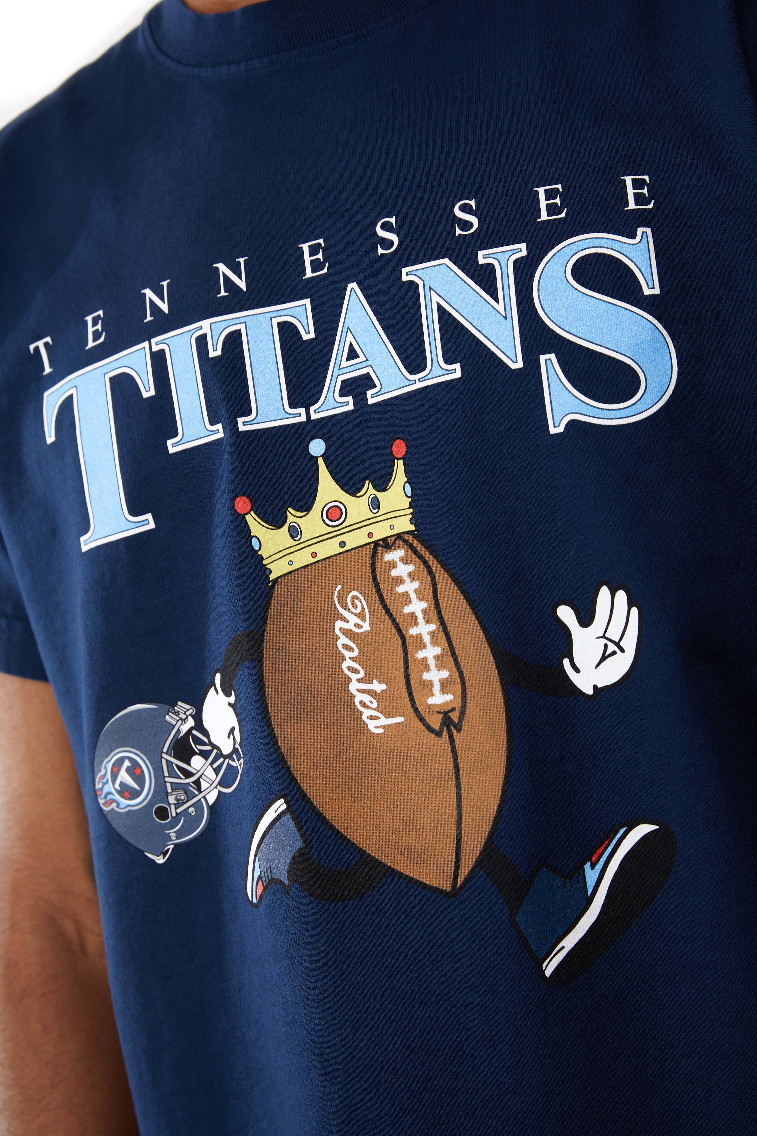 ROOTED x Titans King Tee 'Navy' - Image 4