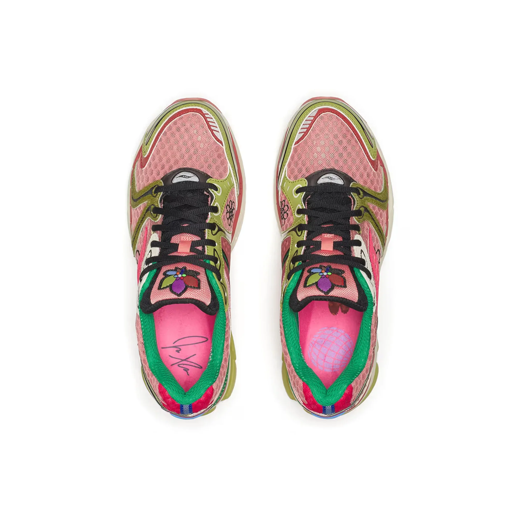 Saucony x Jae Tips Progrid Triumph 4 'Peach/Leaf' - Image 3