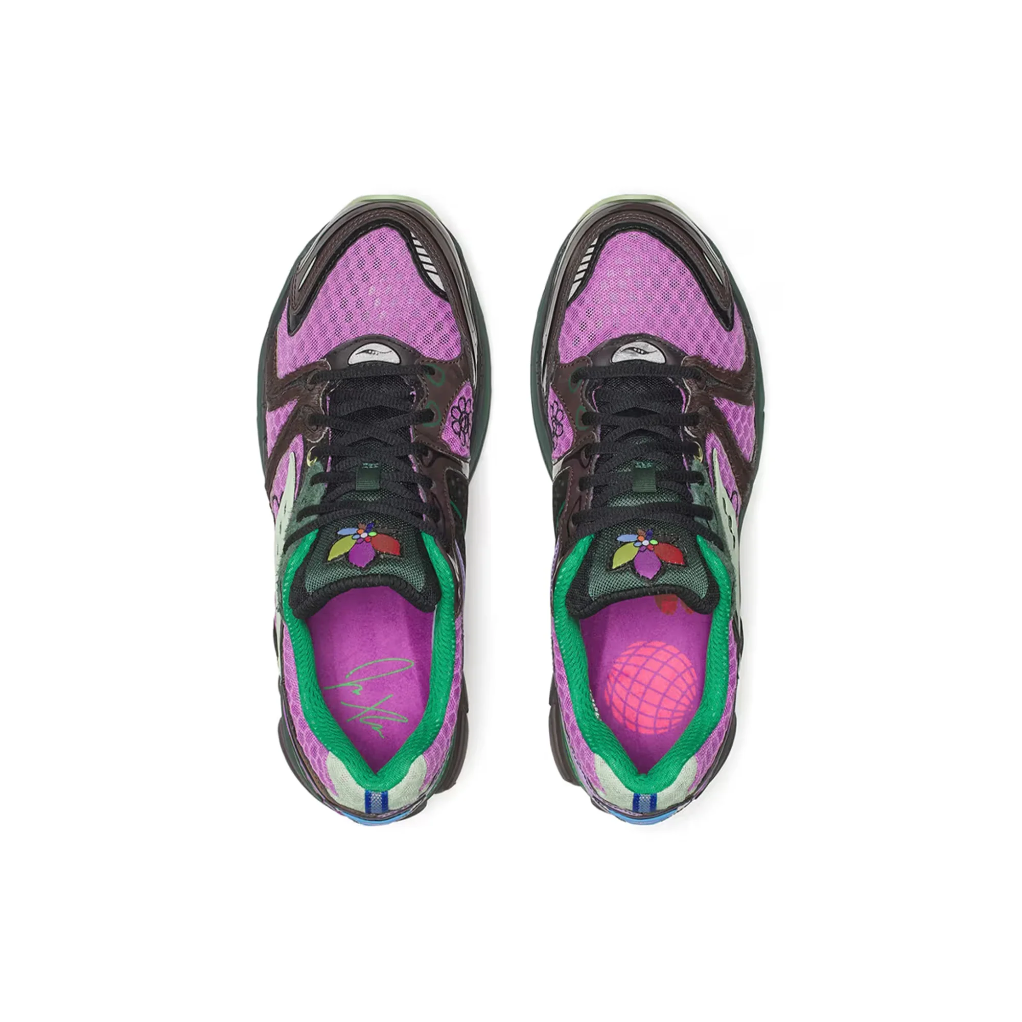 Saucony x Jae Tips Progrid Triumph 4 'Violet/Earth' - Image 3
