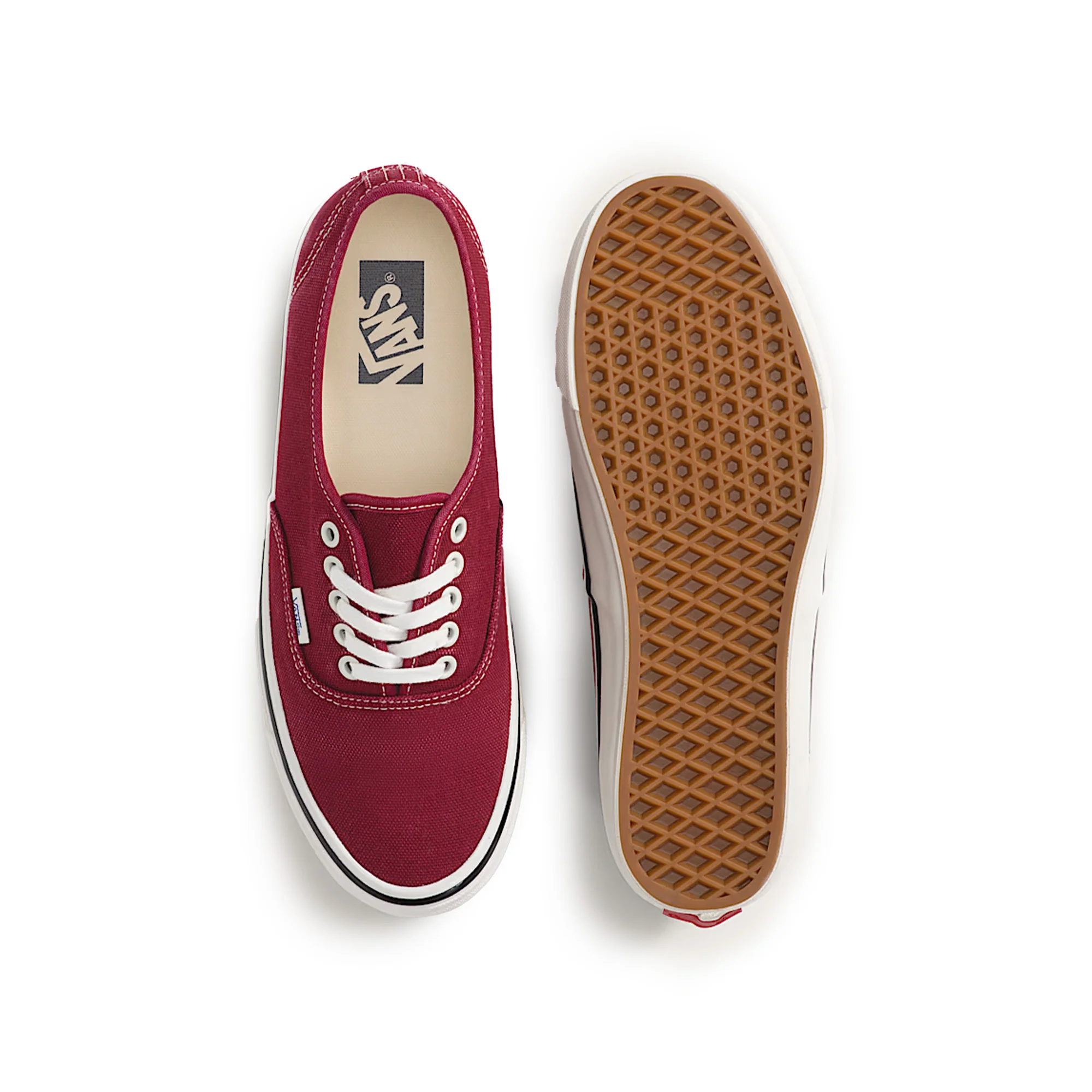 Vans LX Authentic 44 Duck Canvas 'Bordeaux' - Image 3