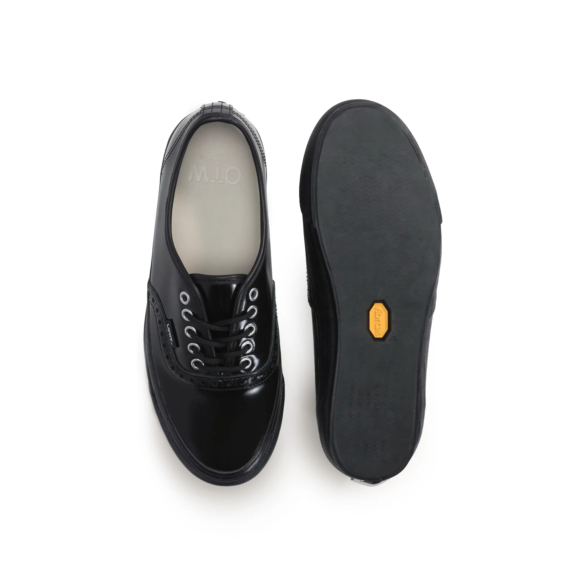Vans OTW Authentic 44 Siped Vibram Glosses Leather 'Brogue Black/Black' - Image 3