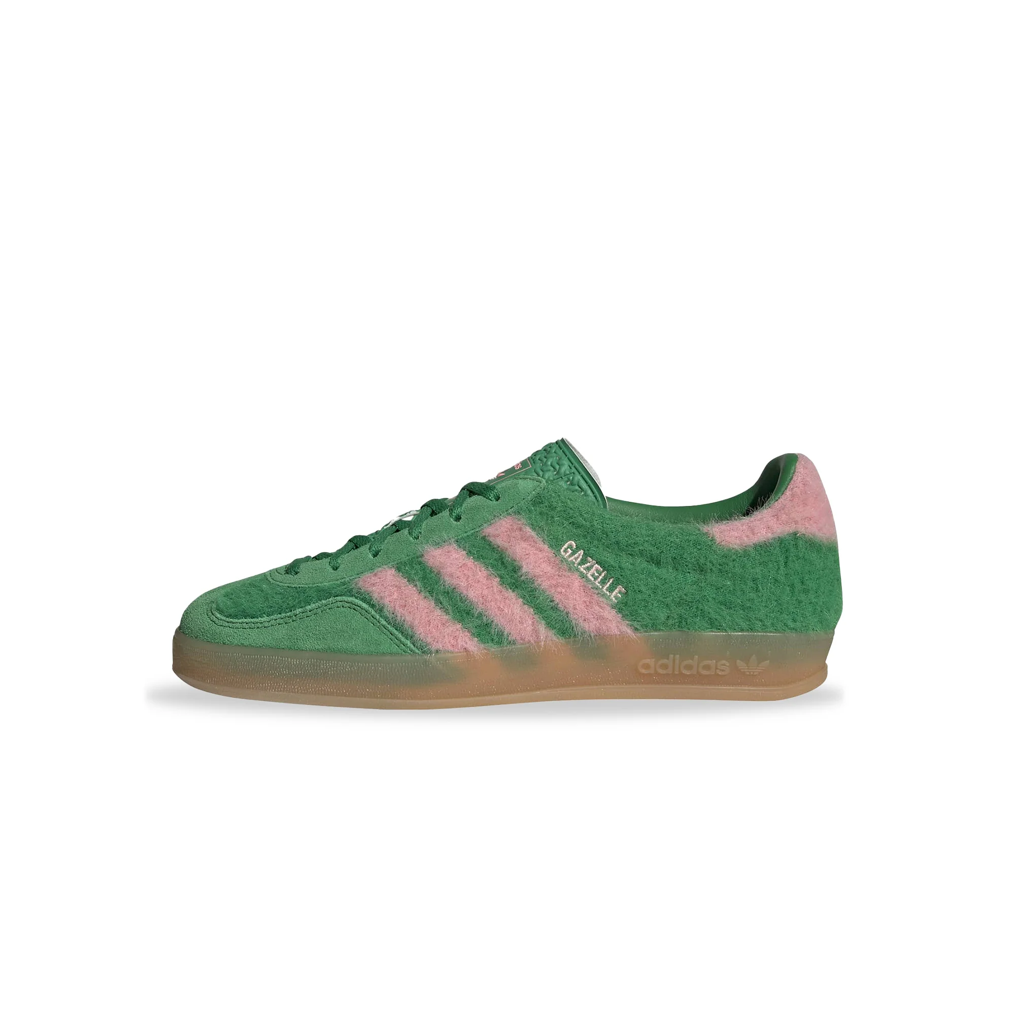 Womens adidas Gazelle Indoor 'Green/Glow Pink'
