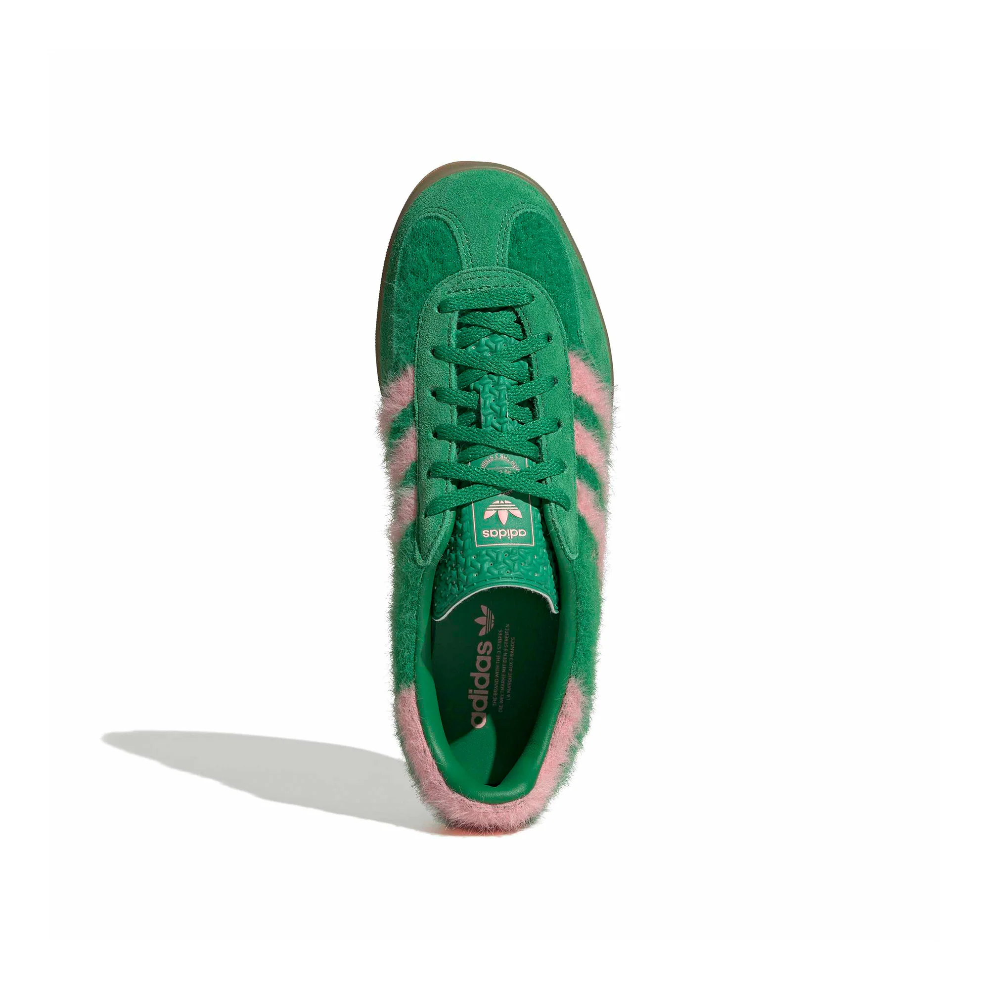 Womens adidas Gazelle Indoor 'Green/Glow Pink' - Image 3