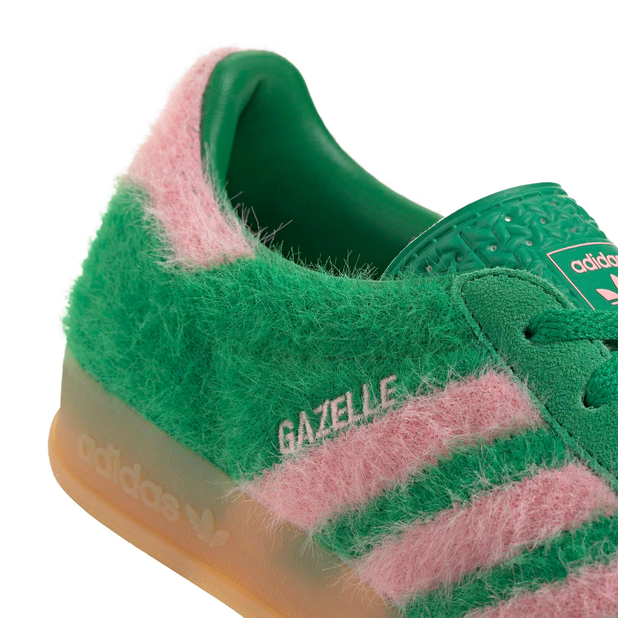 Womens adidas Gazelle Indoor 'Green/Glow Pink' - Image 4