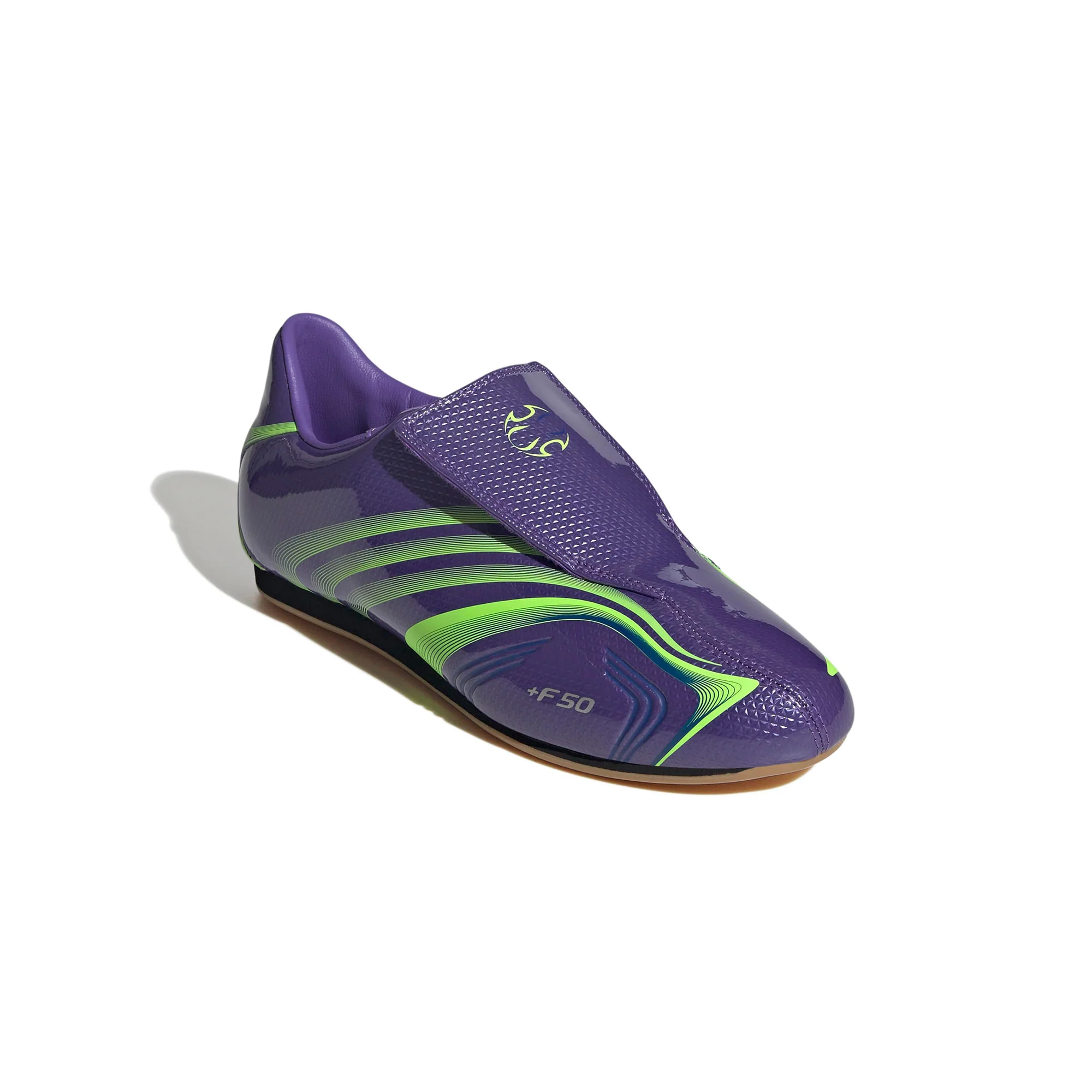 Womens adidas Taekwondo F50 'Purple Rush/Lucid Lemon' - Image 2