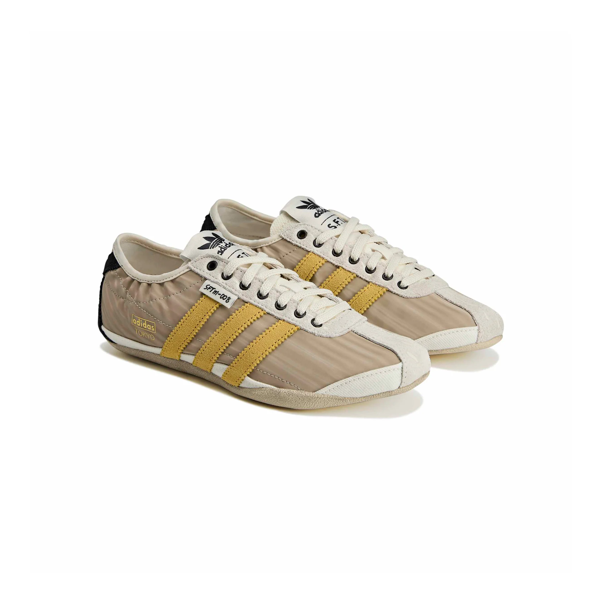 Womens adidas x SFTM Tokyo 'Off White/Preloved Yellow' - Image 2