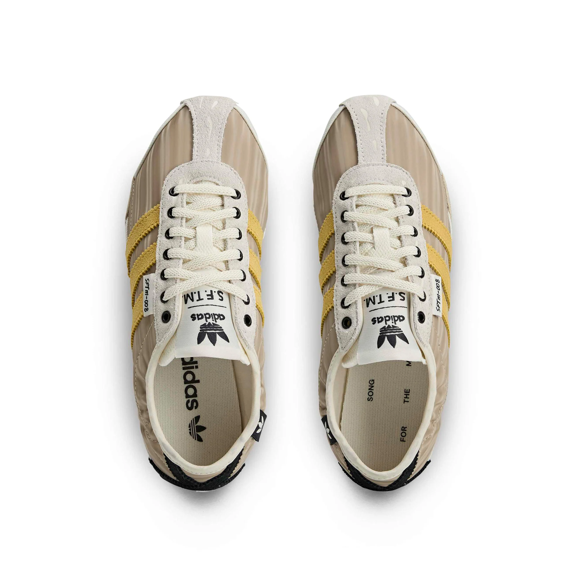 Womens adidas x SFTM Tokyo 'Off White/Preloved Yellow' - Image 3