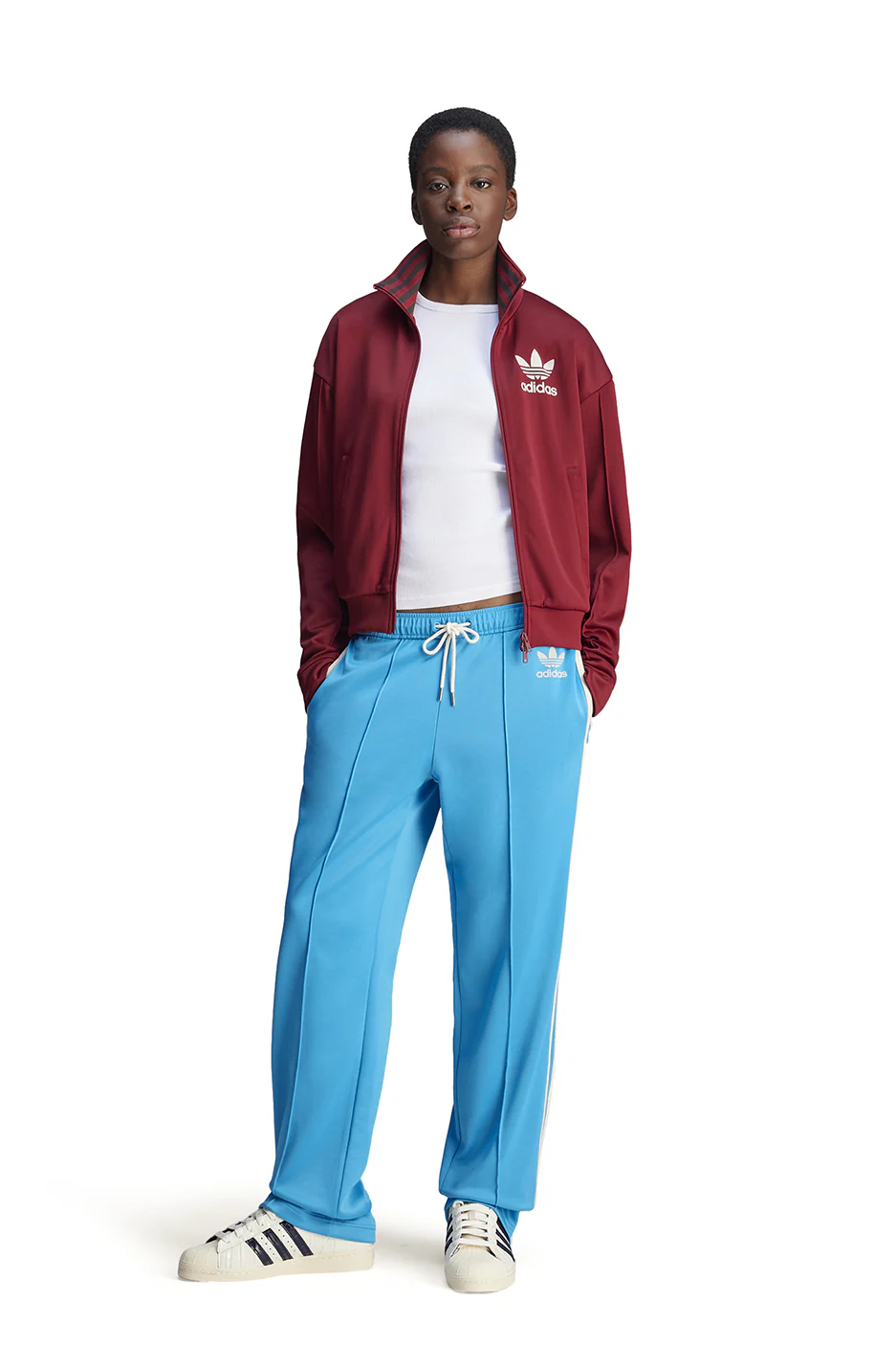 Womens adidas x Wales Bonner Track Top 'Red' - Image 4
