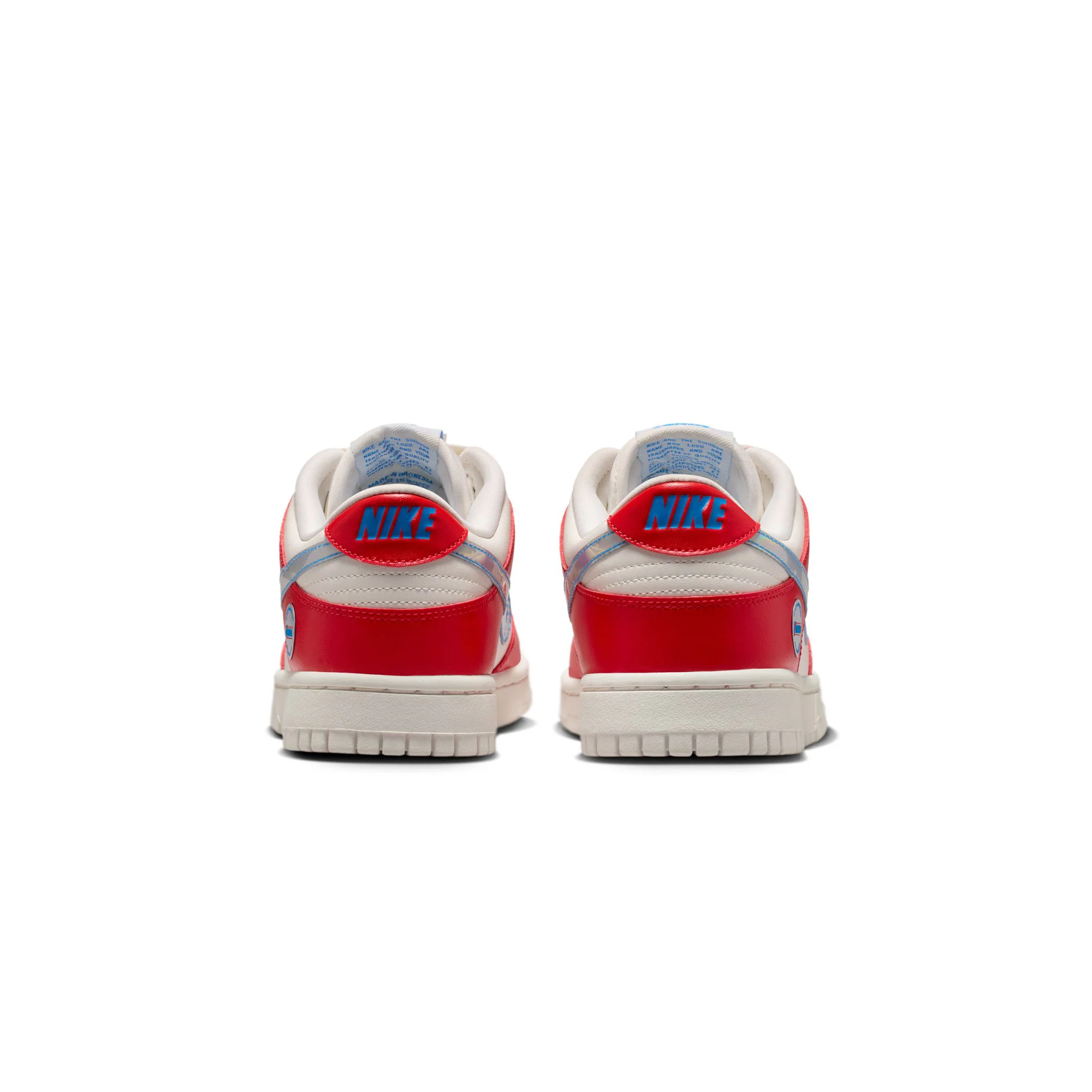 Womens Nike Dunk Low 'Action Red/Multi' - Image 4