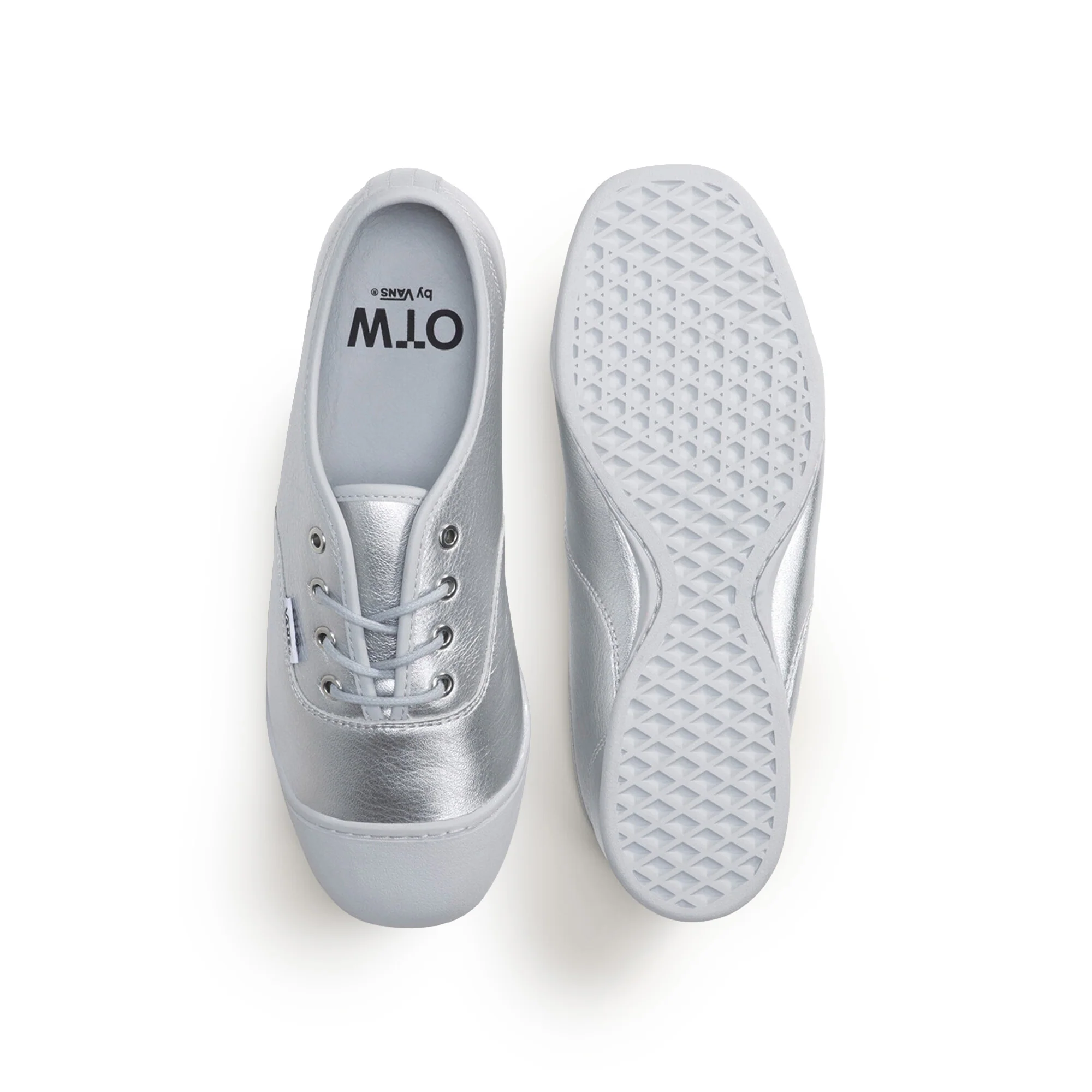 Womens Vans OTW Authentic Prima 'Silver Metallic' - Image 2